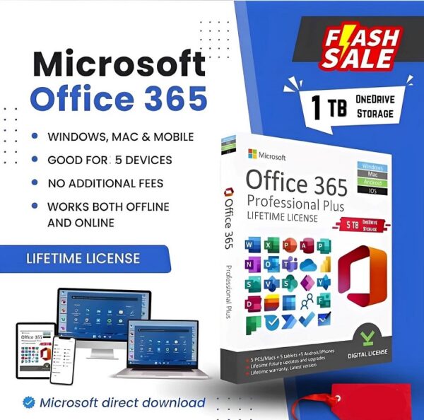 MS Office Professional Plus 365 - 1 TB