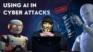 This picture shows how cybercriminals using ai for attacks.